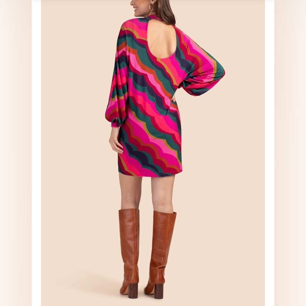 Trina Turk Multicolor Wave Midi Dress